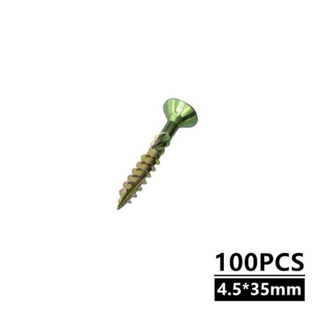 

100pcs Wood Screws T25 Flat Head Self Tapping Screws Torx Wood Binding Screws