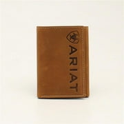 Ariat Men's Medium Brown Vertical Logo Trifold Wallet A3545344