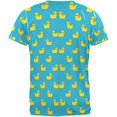 thumbnail image 2 of 8 Bit Rubber Ducks All Over Adult T-Shirt, 2 of 2