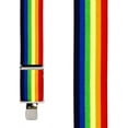 thumbnail image 2 of SuspenderStore Rainbow Striped Suspenders - 2-Inch Wide Elastic - Clip - 4 Sizes Including Big & Tall, 2 of 4