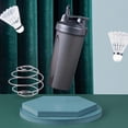 thumbnail image 2 of Termo Botella de agua con agitador de proteínas con vaso mezclador de gimnasio a prueba de fugas a escala (negro) Tmvgtek Libre de BPA, 2 of 9