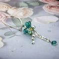 thumbnail image 5 of H&D Car Charm Rear View Mirror Accessories Chandelier Crystal Prism Suncatcher (Green), 5 of 6