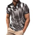 thumbnail image 1 of toraway Shirts for Men Coton Mens Été Confortable Imprimé Col à Revers Manches Courtes TG, 1 of 4