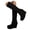 Black, variant on Women's Stretch Knee High Wedge Boots with Round Toe, Platform Sole and Slim Shaft (White,6)