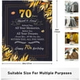 thumbnail image 4 of 70th Birthday Gifts for Women Men, Best Gifts for 70 Year Old Woman Man, Happy 70th Birthday Party Decorations, Mom Dad 70th Birthday Ideas, 1953 70 Birthday Gifts Throw Blanket 60 x 50 inch, 4 of 6