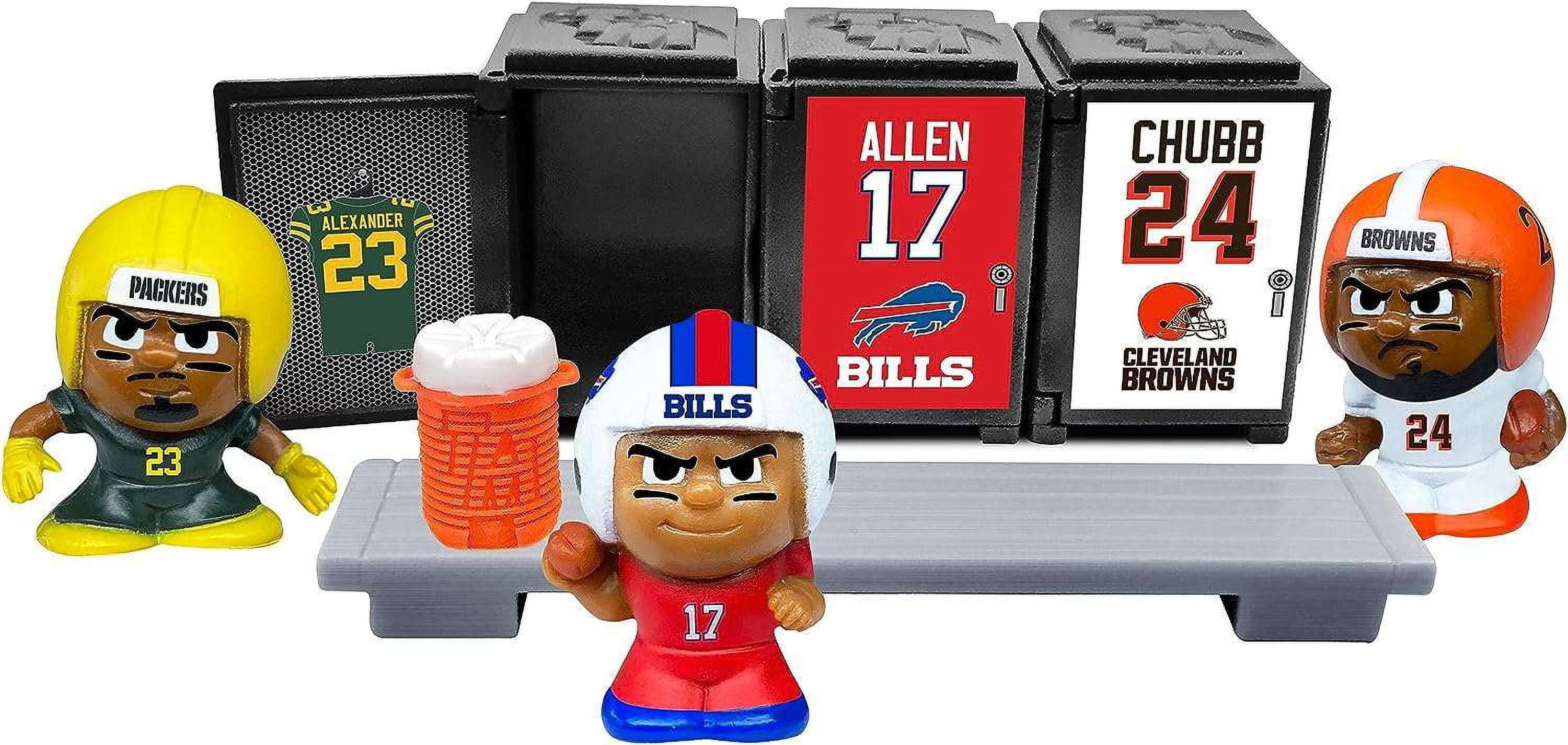 Party Animal TeenyMates 2024 Series 12 NFL Lockers Blind Mystery Pack, 3 Pcs