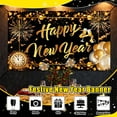 thumbnail image 4 of Happy New Year Banner New Years Eve Party Supplies 2026 Large Hanging Fabric New Year Sign Poster Background Garland for Party Favors 70.86" x 43.3" Design 2, 4 of 8