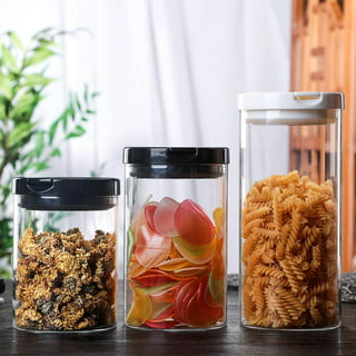  Protein Powder Container - Food Containers with Lids Airtight -  Glass Good Storage Containers with Lids Airtight - Protein Container -  Coffee Container for Ground Coffee - Coffee Sugar Container Set : Home &  Kitchen