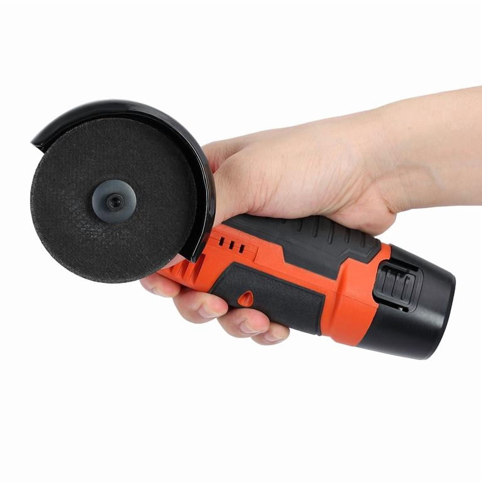 Cordless Angle Grinder 12V, Mini Handheld Grinder with 2 x 1500mAh Batteries, 19500 RPM Electric Cutter for Cutting Grinding Polishing