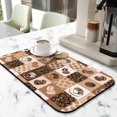 thumbnail image 2 of Super Absorbent Anti-Slip Silicone Dish Drying Mats for Kitchen Counter - Draining Pad Decor Gift - Fit Coffee Maker, Espresso Machine - 19inx12in, 2 of 7