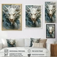 thumbnail image 4 of Designart "Enchanting Realm Of The Dragon II" Dragons Floater Framed Canvas Prints, 4 of 5