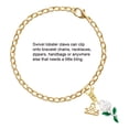 thumbnail image 2 of Delight Jewelry White Flower - Gold-tone Clip on Charm with Mini Year 2025, 2 of 4