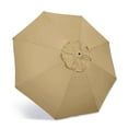thumbnail image 5 of JIAN YA NA Replacement Outdoor Canopy Cover Patio Umbrella Parasol Top Cover (Khaki  & 3m 6 arm), 5 of 10