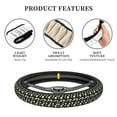 thumbnail image 6 of Balery Daisy print Steering Wheel Covers Elastic Skidproof Steering Wheel Protective Cover Case for Men Women Universal 15 Inches Cars Accessories, 6 of 8
