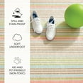thumbnail image 3 of Bowman Stripe Grey Machine Washable Rug, 3 X 5 Feet, Grey Stripe Pattern, 3 of 7