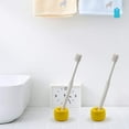thumbnail image 4 of Mini Ceramics Handmade Couple Toothbrush Holder Stand for Bathroom Vanity Countertops, Pack of 2, 4 of 6