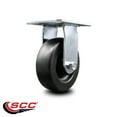 thumbnail image 2 of 6 Inch Heavy Duty Top Plate Polyolefin Rigid Caster with Roller Bearing SCC, 2 of 2