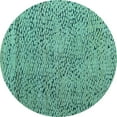 thumbnail image 1 of Ahgly Company Indoor Round Abstract Light Blue Modern Area Rugs, 3' Round, 1 of 4