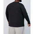 thumbnail image 3 of Real Essentials 3 Pack: Men’s Big & Tall Tech Stretch Long-Sleeve & Short-Sleeve Dry-Fit T-Shirt (3XT-5XT), 3 of 5