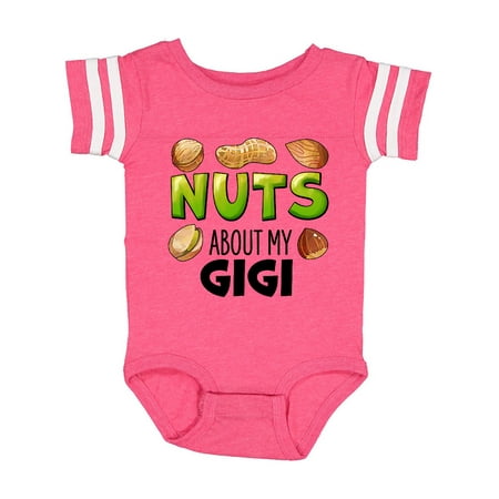 

Inktastic Nuts About My Gigi Peanut Almond Pistachio Gift Baby Boy or Baby Girl Bodysuit