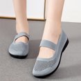 thumbnail image 4 of Fall Saving! Itsun Flat Casual Shoes for Women, Cloth Shoes for Women New Mesh Breathable Soft Bottom Non-Slip Flats Navy US Size 7.5, 4 of 5