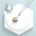thumbnail image 3 of Hummingbird Urn Necklace Heart with Crystal Cremation Jewelry for Ashes for Women Girls Keepsake Ashes Necklace Pendent, 3 of 6