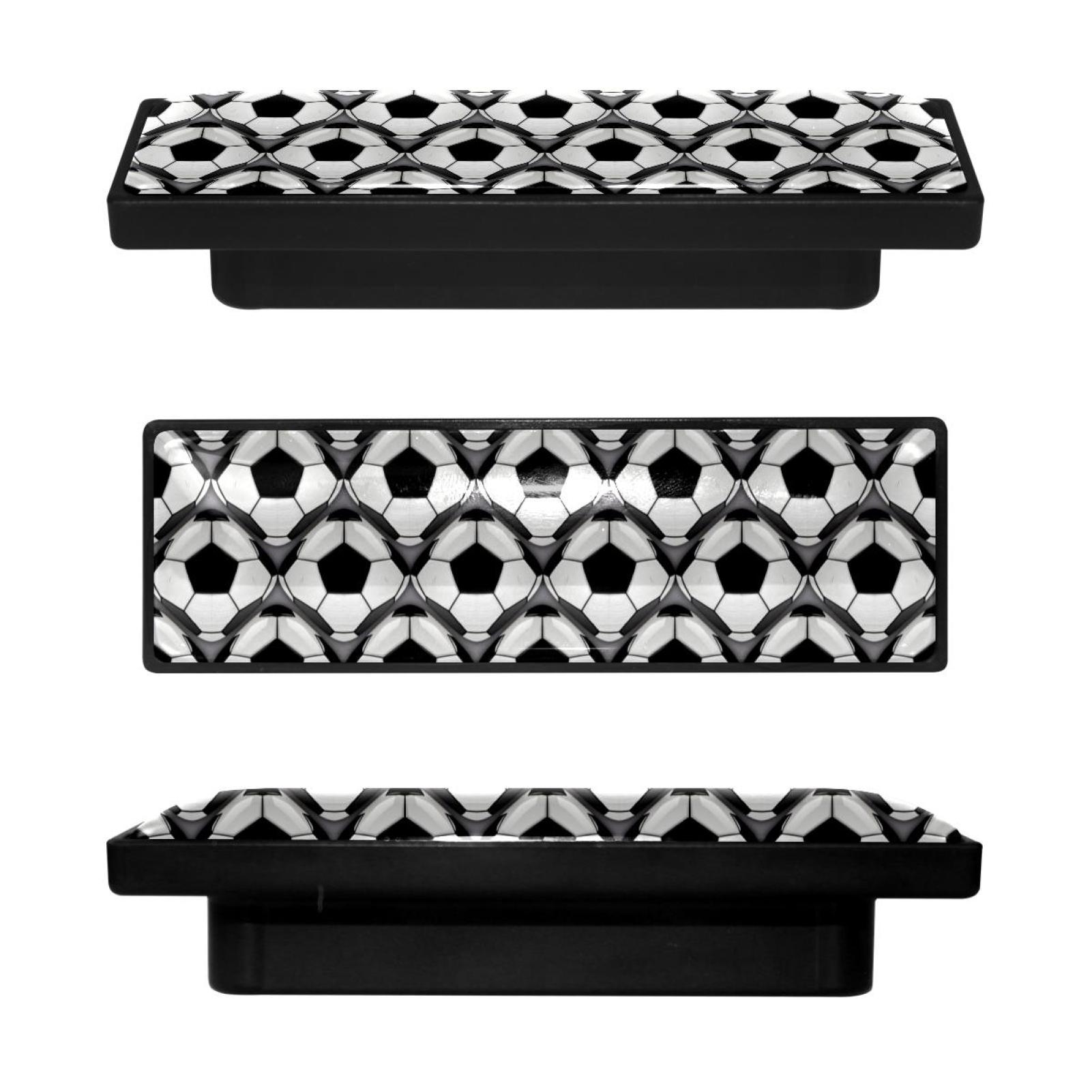 4 Pcs Rectangle Handle Cupboard Knob Drawer Pulls Handle Soccer