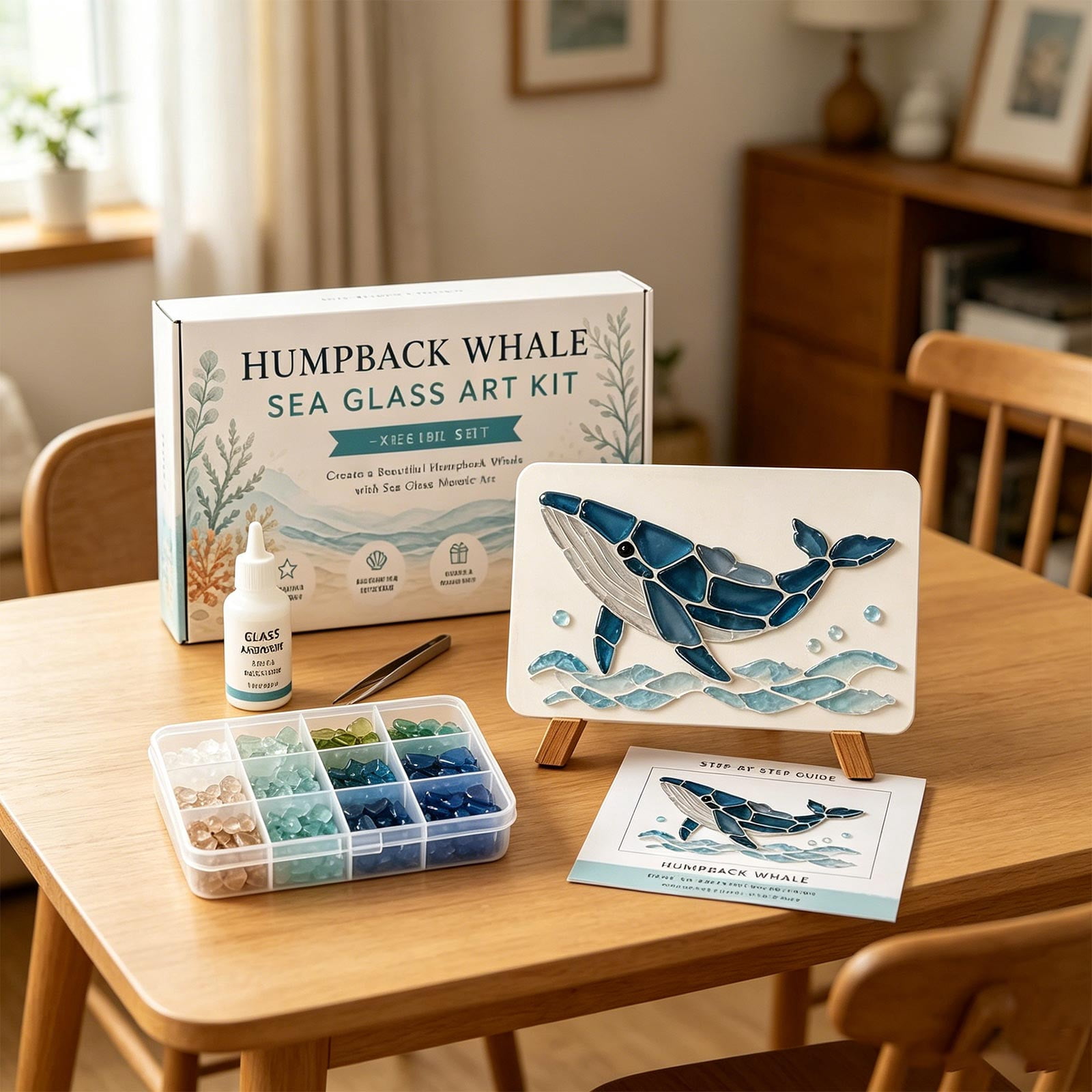 Diy Sea Glass Art Kit, Sea Glass Decor, Craft Supplies & Materials