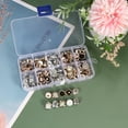 thumbnail image 5 of KAKOWELY plastic button 1 Box Faux Pearl Buttons Round Button Sewing Crafts for Clothes Shirts Suits (Style E, 100pcs/Box)0.45"X0.45"X0.31", 5 of 5