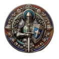 thumbnail image 3 of Knight Shield Sword Collectible Coin, Metal Vintage Medallion, Decorative Keepsake for Hobby Collection, Cabinet Display and Holiday Gift Preparation, 3 of 5