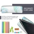 thumbnail image 5 of Yiaed Gold Lines Marble Watercolor Print Leather Pencil Case - Leather Pen Pencil Holder - Elegant & Practical Pencil Pouch for Work & Office, 5 of 7