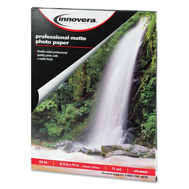 Heavyweight Photo Paper, 11 mil, 8.5 x 11, Matte White, 50/Pack Heavyweight Photo Paper, 11 mil, 8.5 x 11, Matte White, 50/Pack