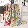 thumbnail image 2 of Pioneer Flower Blanket,Comfortable Soft Flannel Throw Blanket,All Season,Warm Lightweight Blankets for Sofa Bed Couch Living Room Chair,40"x50"(100x130cm), 2 of 4
