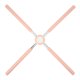 thumbnail image 4 of Barras cruzadas para la espalda, barras correctoras de postura para la espalda, alisadoras cruzadas desmontables, para estirar, color rosa, 4 of 14