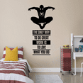 thumbnail image 2 of The Only Way To Do Great Work Is To Love What You Do - Spiderman Silhouette Avengers Spiderman Vinyl Wall Decal Sticker Art Home Room Boys Bedroom Living Room Nursery Kinder Décor Size(30x12 inch), 2 of 3