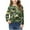 Army Green, variant on Long Sleeve Kids Shirts Girls Camouflage Print Tops Front Knot Shirt Round Neck Tshirts Casual Blouse Tops