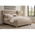 thumbnail image 2 of Meridian Furniture Penny Beige Chenille Fabric Full Bed, 2 of 11