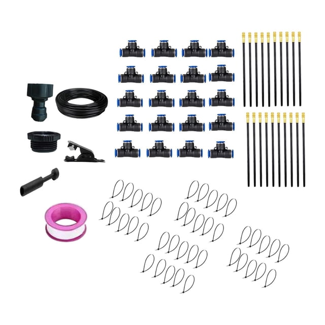 Kit de riego automático, sistema de riego automático, manguera para riego de invernaderos. Manguera de polietileno de 20 m