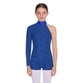 thumbnail image 6 of Aislor Girls Shiny Leotard Gymnastic Jumpsuits Ballet Dance Unitard Biketard Bodysuits Ballroom Dancewear Blue 12, 6 of 7