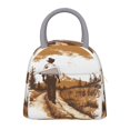 thumbnail image 1 of Disketp Western Cowboy Countryside Bolsa Térmica para Almuerzo, Lonchera con Abertura Amplia y Gran Capacidad, Organizador Reutilizable para Mujeres, Hombres y Adultos, 1 of 6