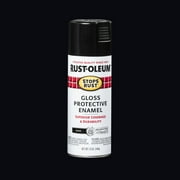 Black, Rust-Oleum Stops Rust Gloss Protective Enamel Spray Paint-7779830, 12 oz
