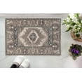 thumbnail image 3 of Vintage Serape Beige & Blue 2' x 3' Accent Rug, 3 of 3