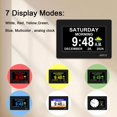 thumbnail image 4 of SSYA [Versión más reciente] Reloj calendario de 7 pulgadas - 12 opciones de alarma Nivel 5 Pantalla regulable automáticamente Reloj digital extra grande con visión deficiente con reloj despertador de, 4 of 8