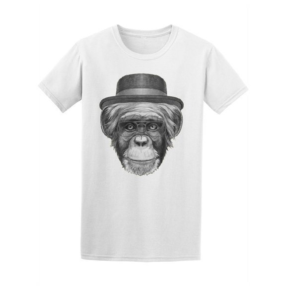 Classy Vintage Chimpanzee Monkey Tee Men's -Image by Shutterstock