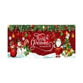 thumbnail image 2 of Christmas Garage Door Banner 16*6ft Red Merry Christmas Garage Door Cover Santa Claus Snowman Backdrop Decorations for Outdoor Indoor Holiday Wall Photo Background Home Xmas Party Decoration L, 2 of 6