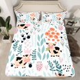 thumbnail image 2 of Homewish Kawaii Cow 3pcs Twin Sheet Sets for Child Boys Girls,Chic Floral Flower Twin Fitted Sheet,Cartoon Animal Breathable Flat Sheet,Super Cozy Room Decor, 2 of 7