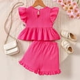 thumbnail image 6 of Soepste Toddler Girl Sets Girls 2 Piece Outfits Toddler Girls Summer Outfit Top And Shorts Clothing Set, 6 of 7