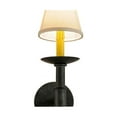 thumbnail image 4 of Meyda 148828 5 in. Amada with Fabric Shade Wall Sconce, Smoke, 4 of 5