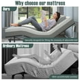 thumbnail image 2 of Costway TXL Adjustable Bed Base with 8 Inch Infused Memory Foam Mattress, 2 of 10