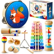 OATHX Kids Music Drum Set Musical Instruments for Toddlers 1-5, Educational Toys for Boys Girls Gift